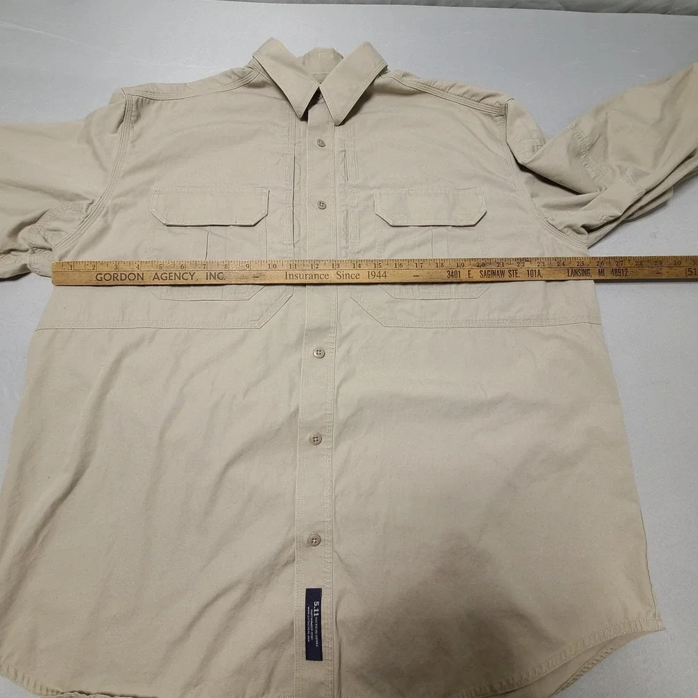 5.11‎ Tactical Shirt Mens XL Long Sleeve Pockets Outdoorsmen Vented